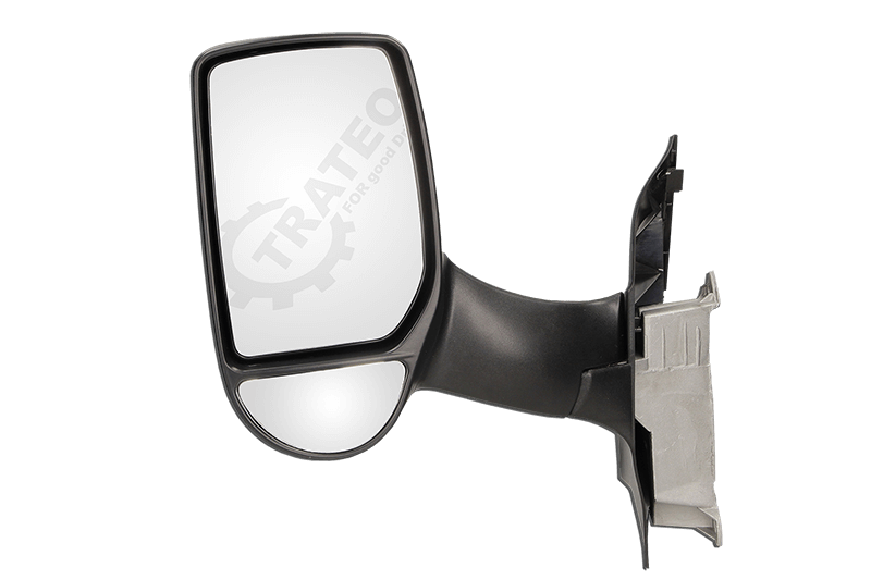 Espelho retrovisor esquerdo braço longo manual Ford Transit